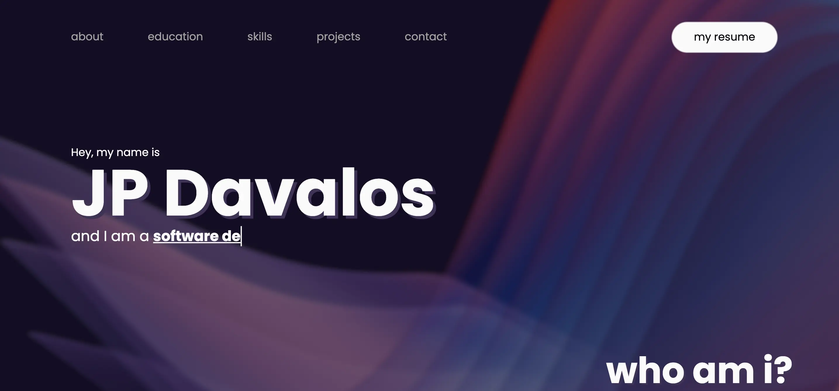Portfolio Website v1.0 poster